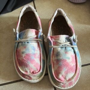 Hey Dude Kids Tie-Dye Moccasins